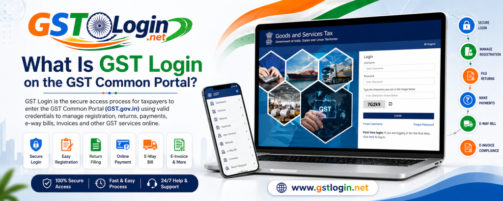 What Is GST Login on the GST Common Portal